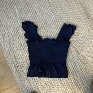 Hill House Navy Blue The Paz Nap Top Women’s Size S